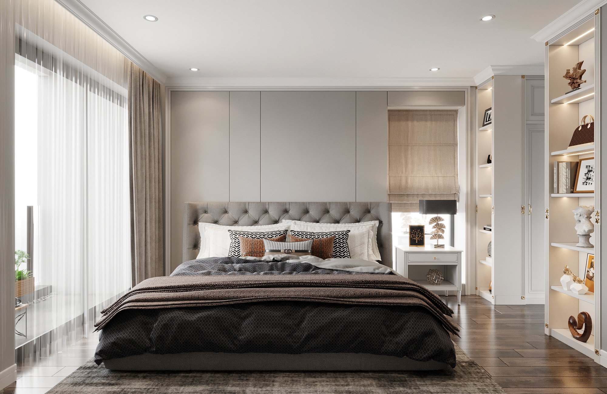 Tổng Hợp Mẫu Thiết Kế Phòng Ngủ Chung Cư Đẹp