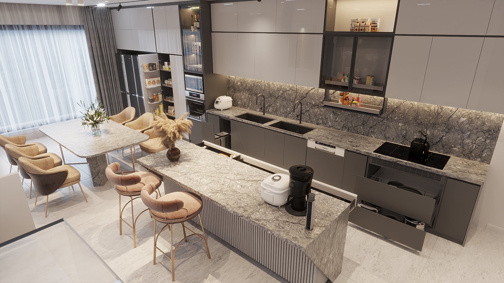 Mẫu Thiết Kế Bếp Chung Cư Đẹp Và Tiện Nghi Nhất Hiện Nay